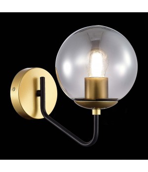 SLE1097-301-01 Бра Матовое золото/Дымчатый E27 1*60W SCORZE-foto3