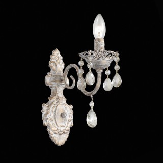 SL139.501.01 Бра Слоновая кость, Золото/Прозрачный E14 1*40W SPLENDI-foto2