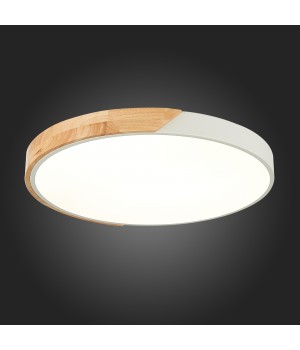 SLE200952-01 Светильник потолочный Белый, Светлое дерево/Белый LED 1*45W 3000K/4000K/6000K FESTA-foto5