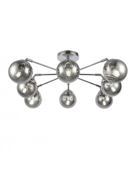 SLE102202-08 Люстра потолочная Хром/Дымчатый E14 8*40W FASIA-foto11