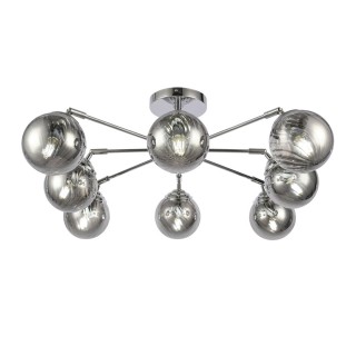 SLE102202-08 Люстра потолочная Хром/Дымчатый E14 8*40W FASIA-foto11