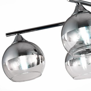 SLE106502-08 Светильник потолочный Черный, Хром/Хром, Прозрачный E27 8*60W GOCIA-foto3
