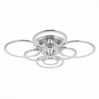 SLE200312-08 Светильник потолочный Хром/Белый LED 1*256W 3000-6000K LETO-foto4