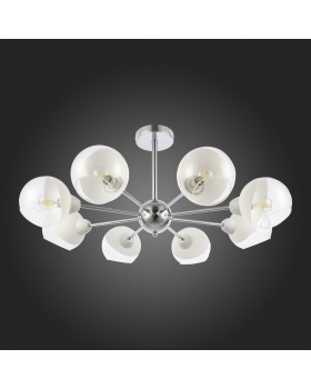 SLE102702-08 Люстра потолочная Хром/Прозрачный, Матовый никель E14 8*40W GIORTE-foto8