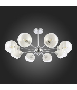 SLE102702-08 Люстра потолочная Хром/Прозрачный, Матовый никель E14 8*40W GIORTE-foto8