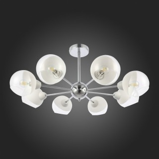 SLE102702-08 Люстра потолочная Хром/Прозрачный, Матовый никель E14 8*40W GIORTE-foto8