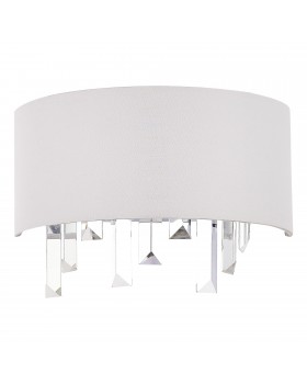 SLE1120-101-02 Светильник настенный Хром/Белый E14 2*40W DAHLIA-foto2