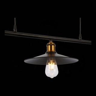 SLE120503-03 Светильник подвесной Черный/Черный E27 3*60W ESPERAZZA-foto7