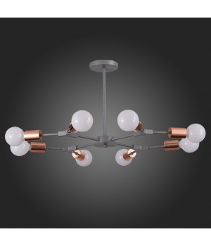 SLE106403-08 Люстра подвесная Серый, Розовое золото E27 8*60W PALARE-foto5