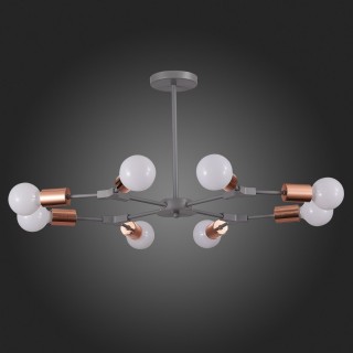 SLE106403-08 Люстра подвесная Серый, Розовое золото E27 8*60W PALARE-foto5