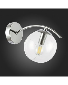 SLE102601-01 Бра Хром/Прозрачный E14 1*40W RATELLA-foto6