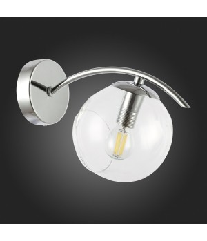 SLE102601-01 Бра Хром/Прозрачный E14 1*40W RATELLA-foto6