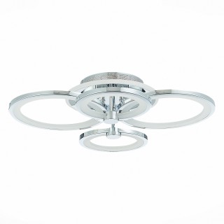 SLE200312-04RGB Светильник потолочный Хром/Белый LED 1*100W RGB 8W 3000-6000K LETO-foto4