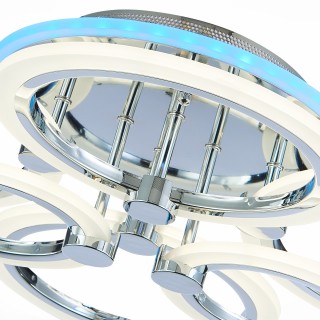 SLE500512-06RGB Светильник потолочный Хром/Белый LED 1*132W RGB 8W 3000-6000K CERINA-foto6