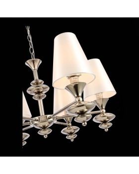 SL1137.103.06 Люстра подвесная Никель/Белый E14 6*40W RIONFO-foto5