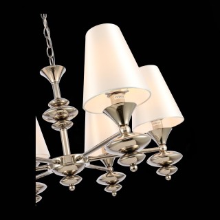 SL1137.103.06 Люстра подвесная Никель/Белый E14 6*40W RIONFO-foto5
