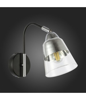 SLE102901-01 Бра Черный, Хром/Прозрачный E27 1*40W LIRINO-foto6