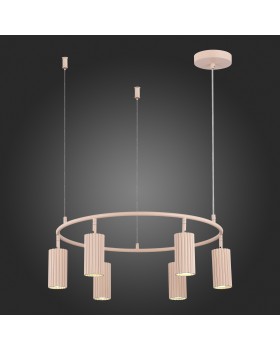 SL1213.603.06 Светильник подвесной ST-Luce Розовый/Розовый GU10 6*5W 4000K KENDO-foto6