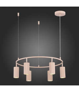 SL1213.603.06 Светильник подвесной ST-Luce Розовый/Розовый GU10 6*5W 4000K KENDO-foto6