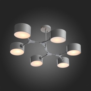 SLE183702-06 Люстра потолочная Серый/Серый E14 6*60W GIMENTO-foto8