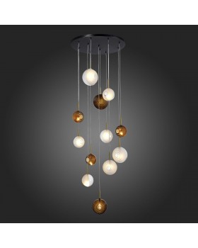 SL1183.543.12 Светильник подвесной ST-Luce Латунь/Черный, Белый G4 12*5W Foligno-foto5