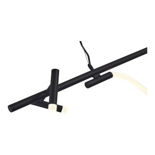 SL6118.403.03 Светильник подвесной ST-Luce Черный/Черный LED 2+1*3+11W 4000K MARLOW-foto4