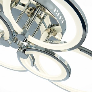 SLE200312-06 Светильник потолочный Хром/Белый LED 1*168W 3000-6000K LETO-foto6