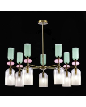 SL2000.202.07 Люстра потолочная ST-Luce Золотистый/Дымчатый E14 7*40W GEA-foto5