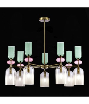 SL2000.202.07 Люстра потолочная ST-Luce Золотистый/Дымчатый E14 7*40W GEA-foto5