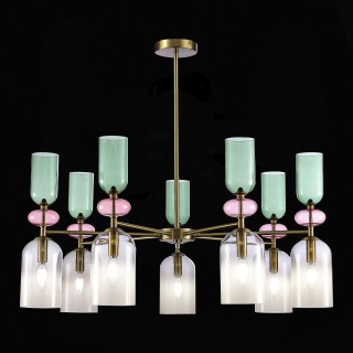 SL2000.202.07 Люстра потолочная ST-Luce Золотистый/Дымчатый E14 7*40W GEA-foto5