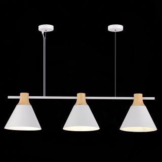 SLE125103-03 Светильник подвесной Белый/Белый, Светлое дерево E14 3*40W MODICA-foto5