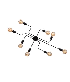 SL419.442.08 Люстра потолочная Черный E27 8*60W ANO-foto15