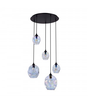 SL1188.403.05 Люстра подвесная ST-Luce Черный/Радужный E14/E27 3+2*40W IDESIA-foto2
