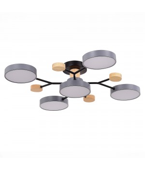 SLE6006-702-05 Светильник потолочный Серый/Серый LED 5*12W 3000K/4500K/6000K FAEMA-foto2