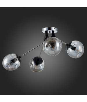 SLE106002-04 Люстра потолочная Хром, Черный/Дымчатый E14 4*40W MAREA-foto6