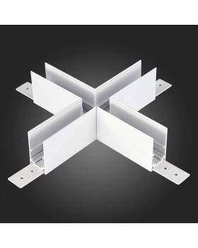 ST007.589.00 Коннектор X-образный для подвесного / накладного магнитного шинопровода ST-Luce Белый SKYLINE 48-foto3