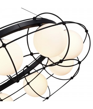 SL1189.403.10 Люстра подвесная ST-Luce Черный/Опал G9 10*5W BEATA-foto3