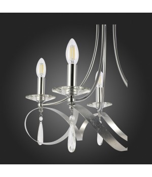 SLE120203-05 Светильник подвесной Хром E14 5*40W FILATTA-foto9