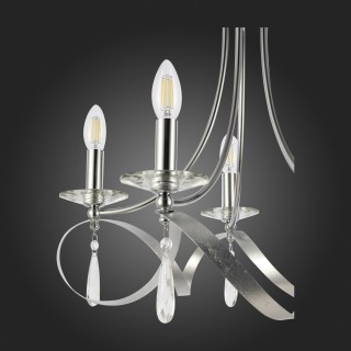 SLE120203-05 Светильник подвесной Хром E14 5*40W FILATTA-foto9