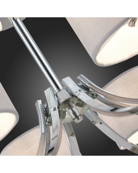 SLE105303-08 Люстра подвесная Хром/Серый E14 8*40W LINDA-foto3