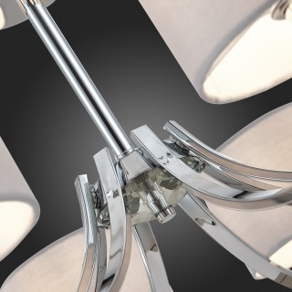 SLE105303-08 Люстра подвесная Хром/Серый E14 8*40W LINDA-foto3