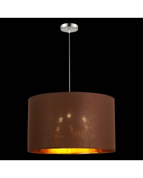 SLE300593-03 Светильник подвесной Никель/Золотистый, Коричневый E27 3*40W BRESCIA-foto4