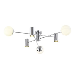 SLE1105-102-06 Светильник потолочный Хром/Белый GU10+E27 3+3*5+60W RAITO-foto2