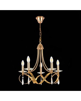 SLE120213-05 Светильник подвесной Французское золото E14 5*40W FILATTA-foto5