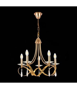 SLE120213-05 Светильник подвесной Французское золото E14 5*40W FILATTA-foto5