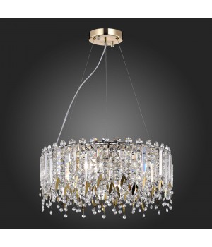 SL1655.203.06 Люстра подвесная ST-Luce Золотистый/Прозрачный E14 6*40W DESIO-foto6