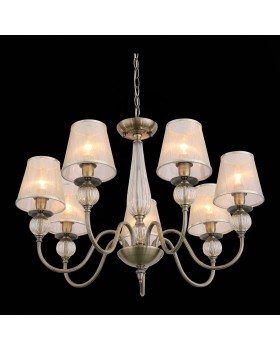 SL185.303.07 Люстра подвесная, потолочная Бронза, Прозрачный/Бежевый, Бронза E14 7*40W GRAZIA-foto8