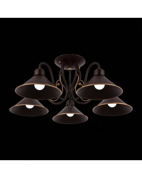 SLE120402-05 Люстра потолочная Темно-коричневый/Черный E27 5*60W CIOLLA-foto9