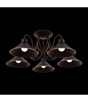 SLE120402-05 Люстра потолочная Темно-коричневый/Черный E27 5*60W CIOLLA-foto9