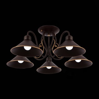 SLE120402-05 Люстра потолочная Темно-коричневый/Черный E27 5*60W CIOLLA-foto9